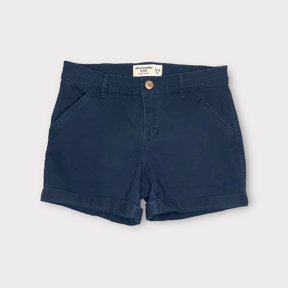 Abercrombie Kids Navy Blue Midi Shorts